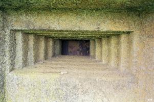 Ligne Maginot - DB17 - (Blockhaus pour canon) - Le créneau pour la mtrailleuse