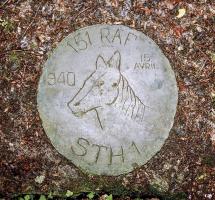 Ligne Maginot - 151° RAP - 1° STH - (Casernement) - L'insigne bétonné de la 1° STH du 25° RAP