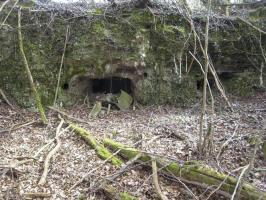 Ligne Maginot - CB13BIS - PETERSBERG - (Blockhaus pour canon) - Vue des restes des créneaux