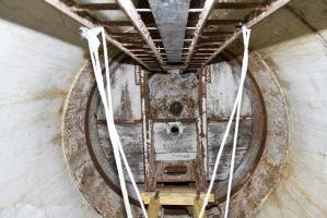 Ligne Maginot - LE CHESNOIS - CHENOIS - (Ouvrage d'artillerie) - Entrée mixte
Intérieur de l'une des deux cloches GFM