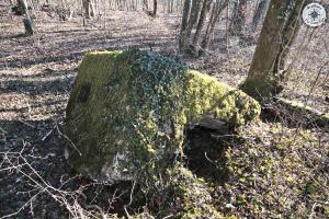 Ligne Maginot - CBO3 - (Blockhaus pour canon) - Les ruines du bouclier anti char