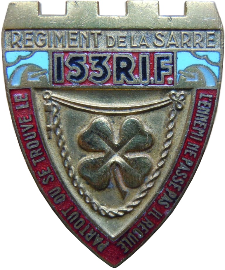 Insigne du 153° RIF