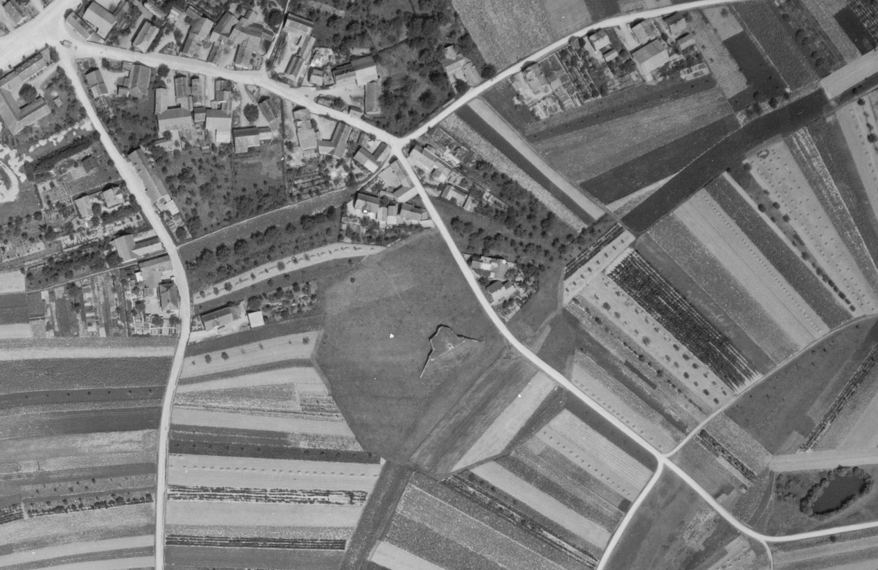 Ligne Maginot - 16/3 - KILSTETT - (Casemate d'infanterie - Double) -  - IGN - Géoportail 1950