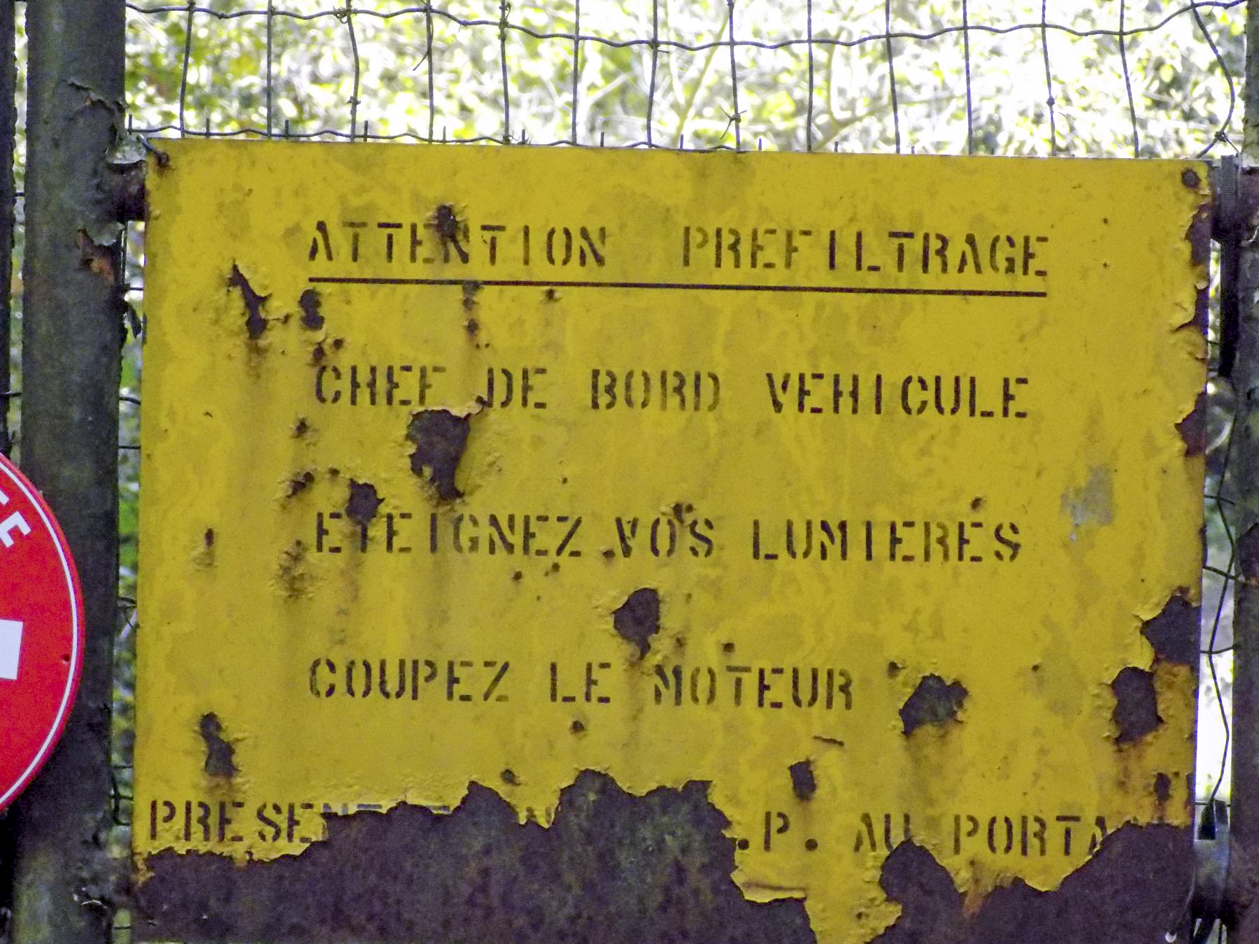 Ligne Maginot - LEMBACH - (Camp de sureté) - Plaque à l'entrée du camp - luc.j