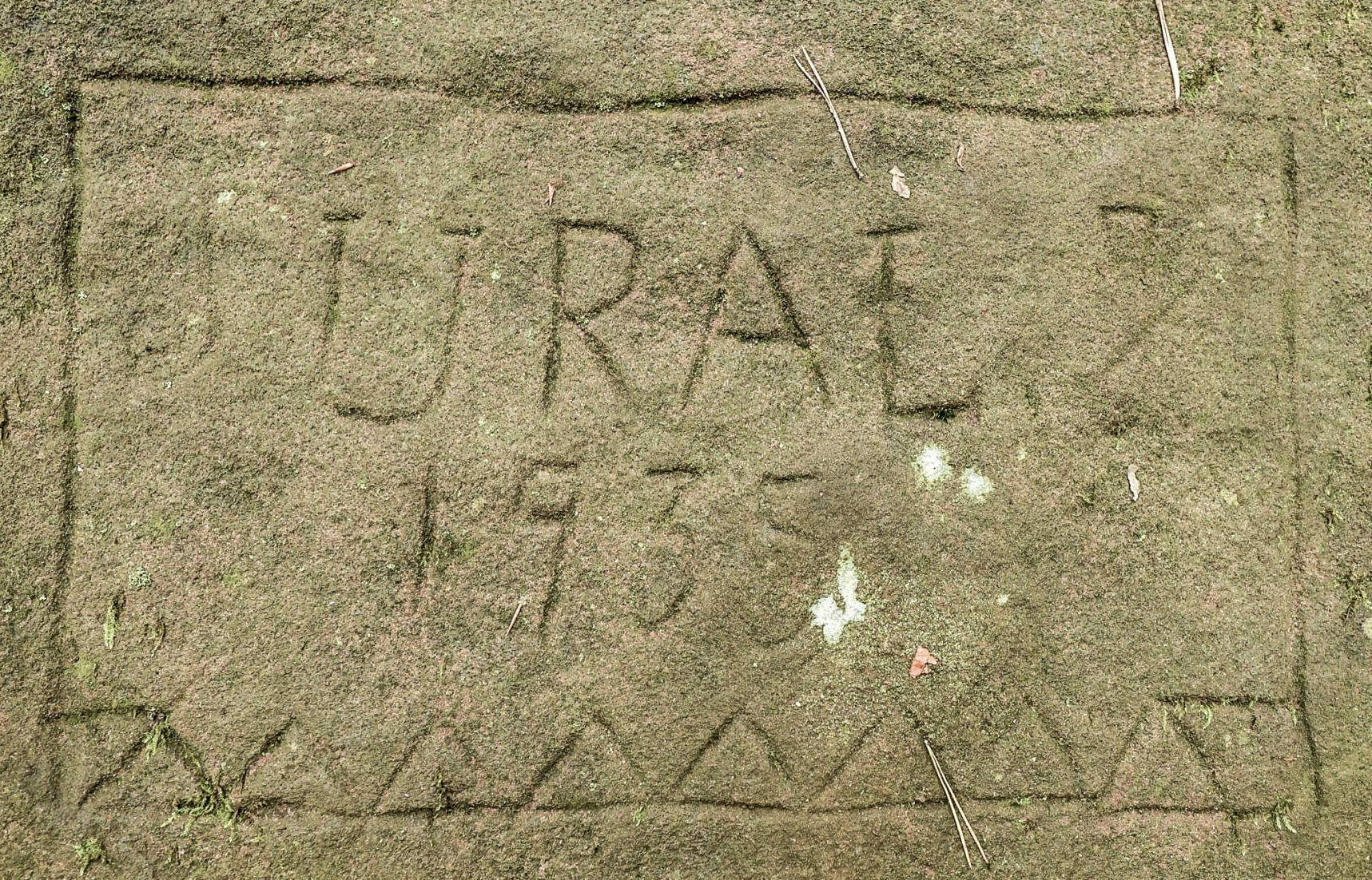 Ligne Maginot - BIESENBERG - OBS AVANCé - (Observatoire d'artillerie) - Rocher gravé
'Ural 1935' - Lenhard Christian