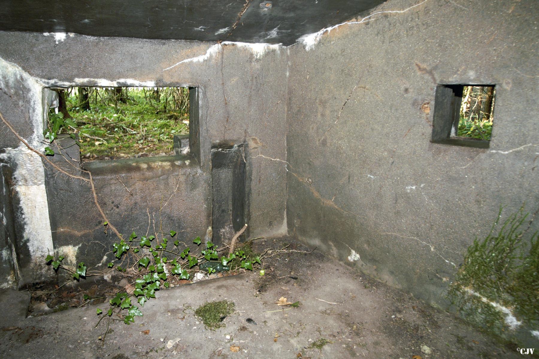 Ligne Maginot - DBO3 - (Blockhaus pour canon) - Les encoches permettant de positionner les roues du canon sont visibles sur cette photo - Lia VERMEULEN