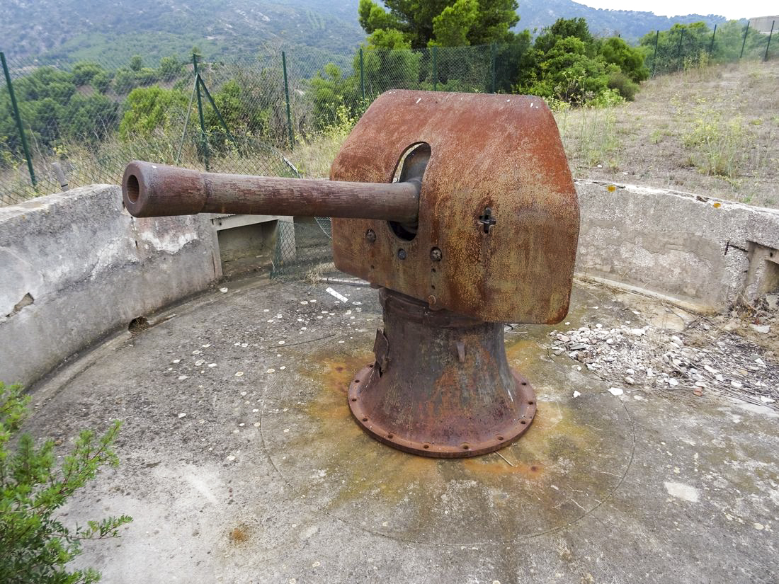 Canon de 95mm Mle 1888 sur affut G de Côte