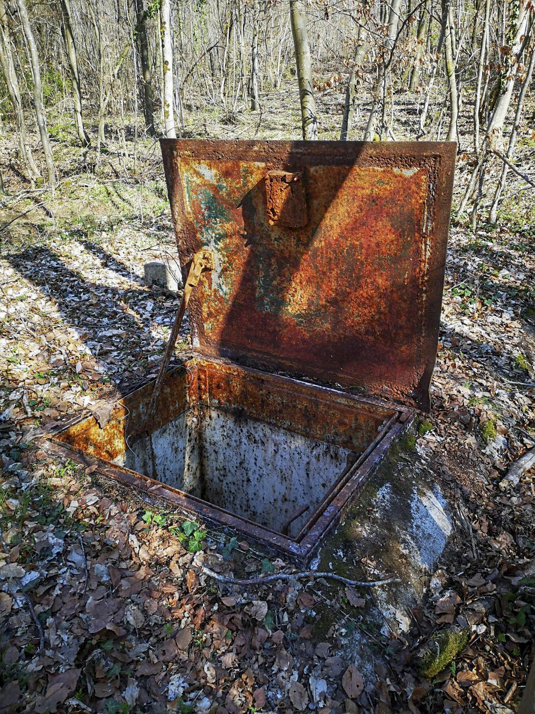 Ligne Maginot - 36T - (Chambre de coupure) - La trappe ouverte