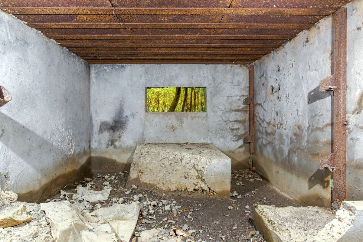 Ligne Maginot - CB306 - KANFENER BUSCH 8 - (Blockhaus pour canon) - Vue intérieure