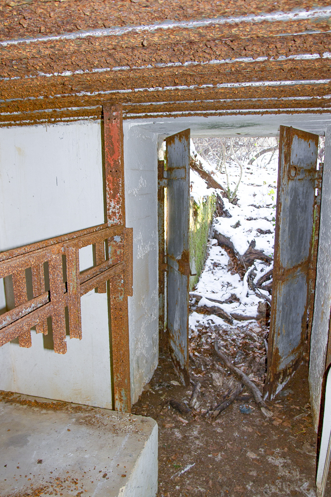 Ligne Maginot - CB330 - GINSKLOPP NORD - (Blockhaus pour canon) - Vue intérieure de l'entrée du blockhaus