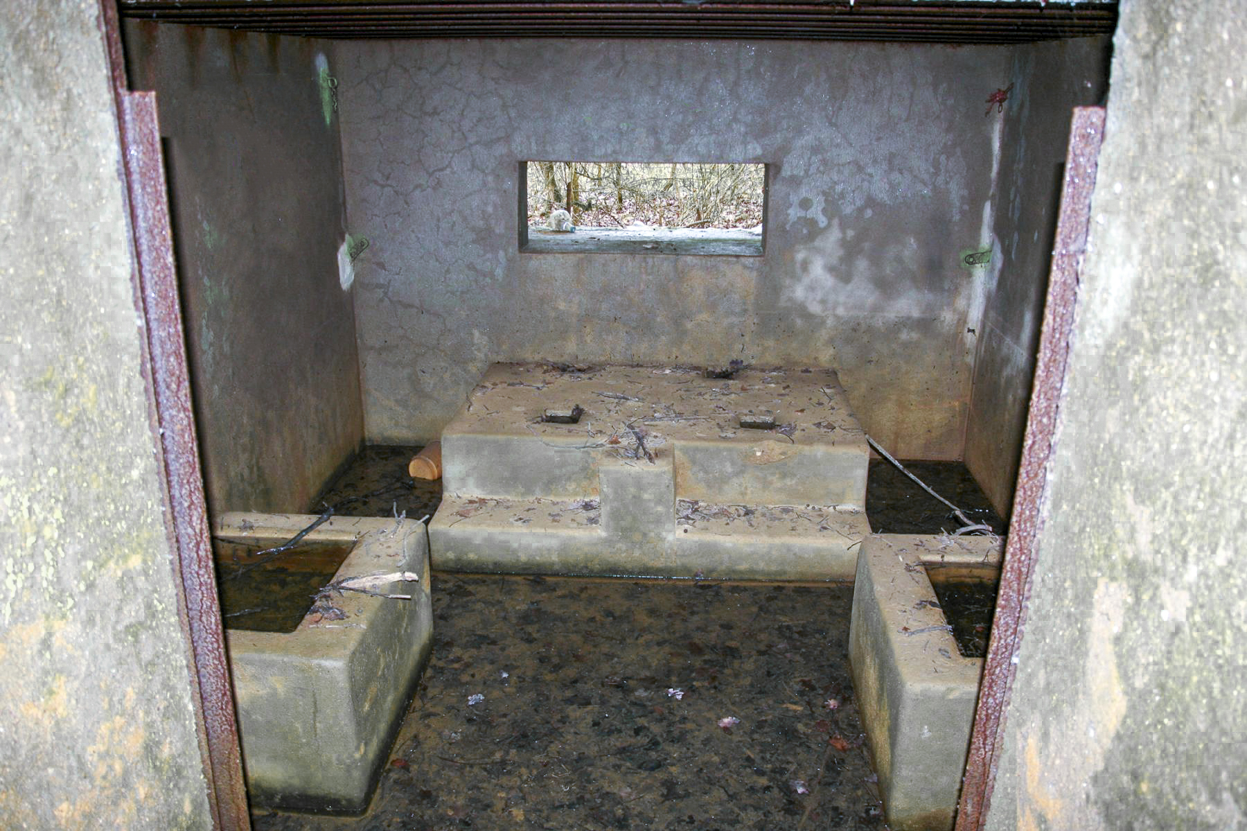 Ligne Maginot - CB315 - KOLF 1 - (Blockhaus pour canon) - Vue intérieure du blockhaus - Michel Teiten