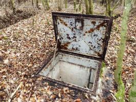 Ligne Maginot - 4T - (Chambre de coupure) - Trappe ouverte