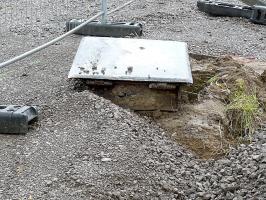 Ligne Maginot - BC17 - TERVILLE - (Chambre de coupure) - Gros travaux.. elle va disparaître