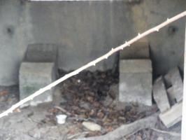 Ligne Maginot - CB118 - UNTERHAUSEN - (Blockhaus pour canon) - Le support de l'essieu du canon AC