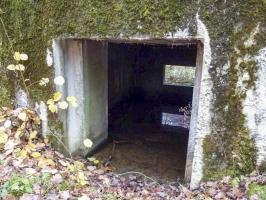 Ligne Maginot - CB235 - RIPPERT 1 - (Blockhaus pour canon) - Noter qu'il n'est pas prévu d'obturer cette entrée avec des rails SNCF comme c'est en général le cas avec les blocs MOM pour canon.