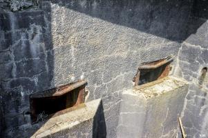 Ligne Maginot - COUME ANNEXE SUD - A32 - (Ouvrage d'infanterie) - Bloc 3
Les embrasures des mortiers de 81 mm