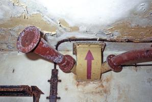 Ligne Maginot - HETTANGE GRANDE - O9 - (Observatoire d'artillerie) - Le tubes de la ventilation de la chambrée