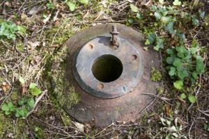 Ligne Maginot - BICHEL - (Central téléphonique d'observation) - Orifice du périscope sur la dalle du central