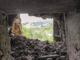 Ligne Maginot - CASTEL VIEIL - (Ouvrage d'infanterie) - Bloc 4
Vue du créneau