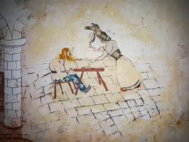 Ligne Maginot - LEMBACH - (Camp de sureté) - Fresque comique 'les alsaciennes'