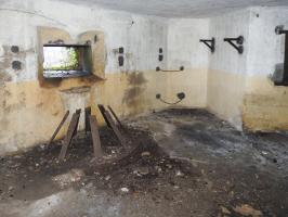 Ligne Maginot - BB10 - (Blockhaus pour canon) - La chambre de tir du canon anti-char.
