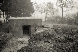 Ligne Maginot - BB46 - STRACHEN - (Blockhaus pour canon) - Photo prise avec l'autorisation du propriétaire, lors du nettoyage de la parcelle