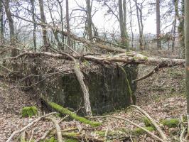 Ligne Maginot - BB310 - (Blockhaus pour arme infanterie) - La façade arrière du blockhaus.

