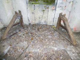 Ligne Maginot - A20 - FORT DE MAULDE EST - (Casemate d'artillerie) - Support d'essieu ancré pour 75 
Version modifiée 97/33