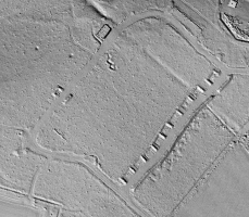 Ligne Maginot - JUNGWALD - (Dépôt de Munitions) - Vue lidar du dépôt de munitions