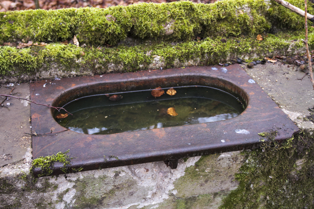 Ligne Maginot - MOLVANGE - (Casernement) - Restes de lavabos