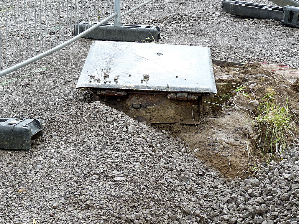 Ligne Maginot - BC17 - TERVILLE - (Chambre de coupure) - Gros travaux.. elle va disparaître