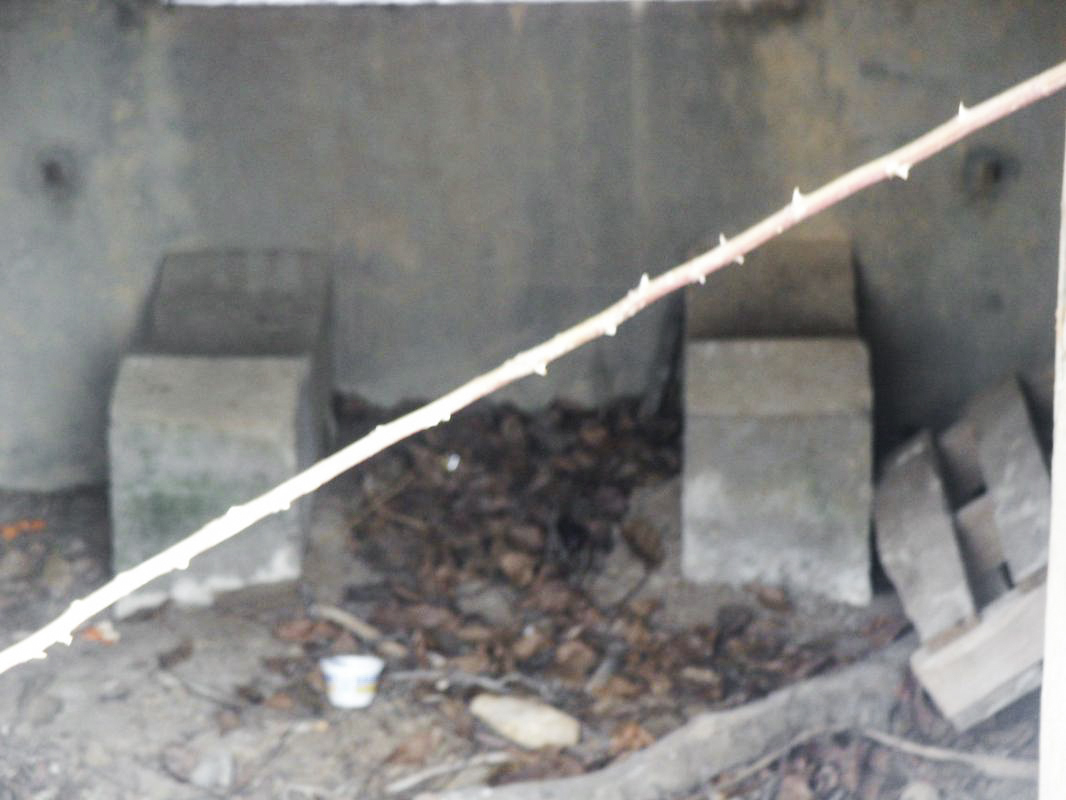 Ligne Maginot - CB118 - UNTERHAUSEN - (Blockhaus pour canon) - Le support de l'essieu du canon AC