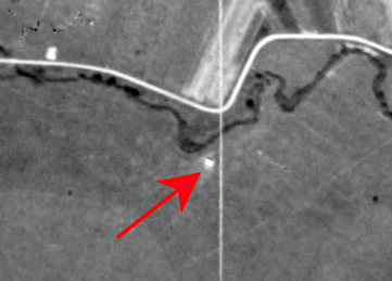 Ligne Maginot - CB265 - (Blockhaus pour arme infanterie) - Emplacement possible - IGN - Géoportail 1950