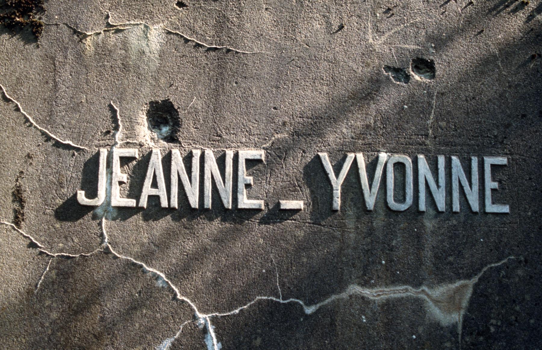 Ligne Maginot - BB33B - JEANNE YVONNE - (Blockhaus pour canon) - Le nom du bloc - MANSUY Michel