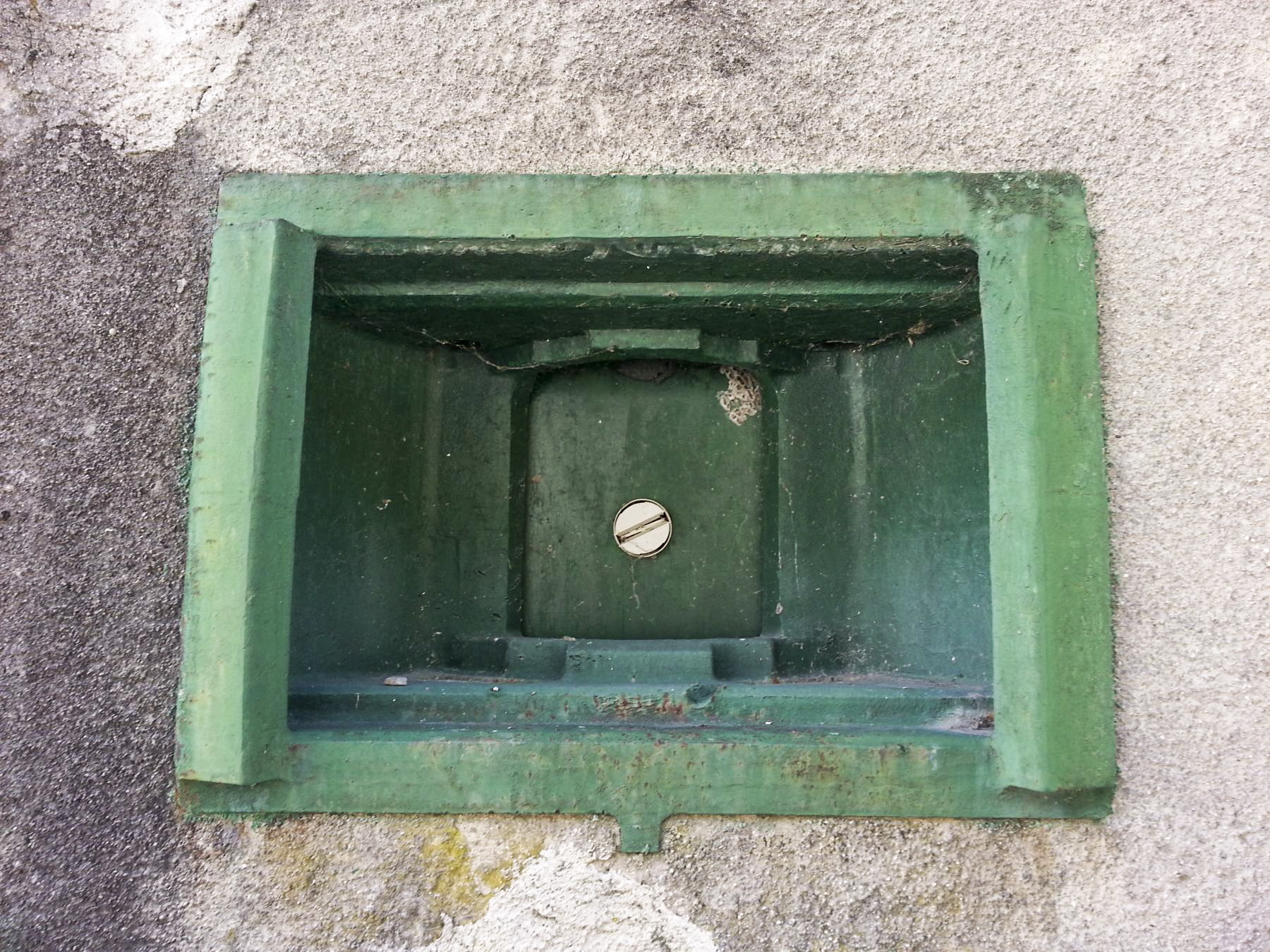 Ligne Maginot - Trémie type n°4 pour jumelage de mitrailleuse ou canon antichar de 47 mm AC - Trémie type n°4