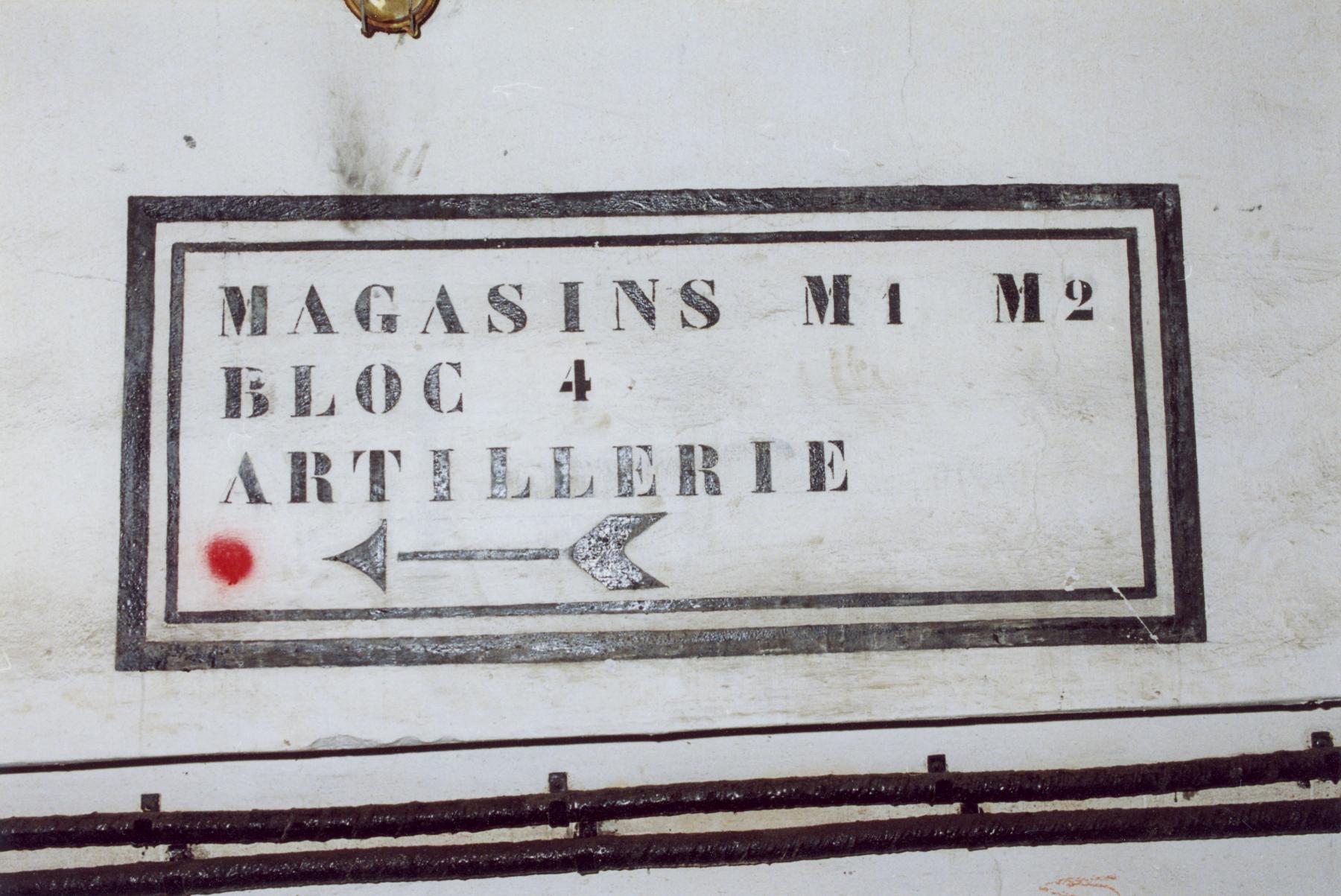 Ligne Maginot - GRAND HOHEKIRKEL - (Ouvrage d'artillerie) - Indication sur le mur - MANSUY Michel