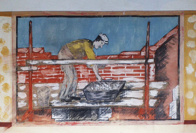 Ligne Maginot - LEMBACH - (Camp de sureté) - Peinture murale
Maçon - Gregory Fuchs