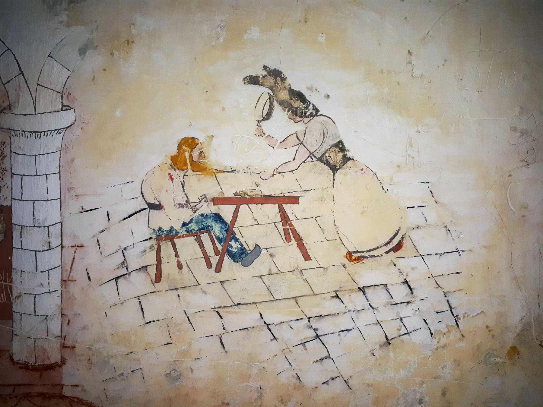 Ligne Maginot - LEMBACH - (Camp de sureté) - Fresque comique 'les alsaciennes' - Gregory Fuchs