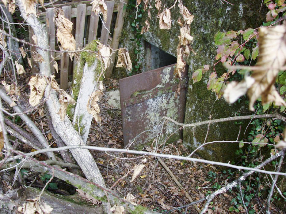Ligne Maginot - BB309 - WELSCHENBERG - (Blockhaus pour arme infanterie) - L'entrée et sa porte blindée