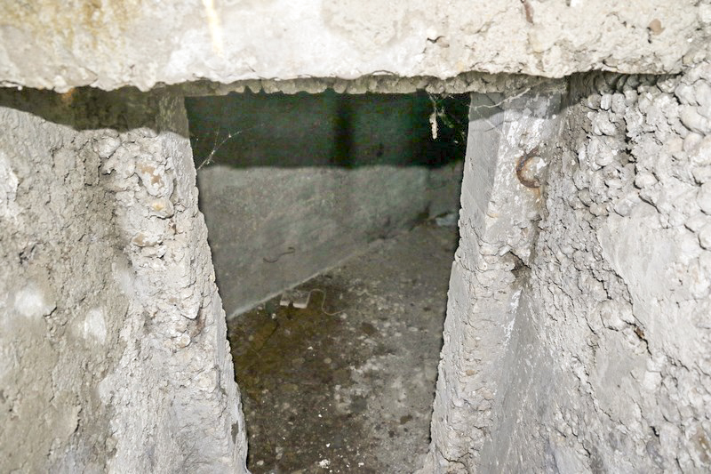 Ligne Maginot - BB344 - ISING - (Blockhaus pour canon) - Vue partielle de l'étage inférieur