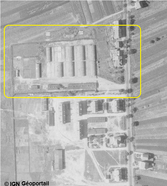 Ligne Maginot - SARRALBE - (Dépôt du Génie) -  - IGN - Géoportail 1946
