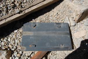 Ligne Maginot - JANUS - (Ouvrage d'artillerie) - Bloc 1
Plaque coupe-vent détachée du dessous du pont levis du B1