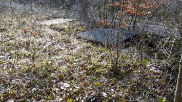 Ligne Maginot - 35M - (Chambre de coupure) - La chambre de coupure avec son accès obturé par une grille