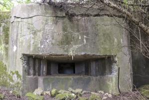 Ligne Maginot - Blockhaus Bb6 - Créneau frontal pour canon