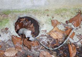 Ligne Maginot - GLASERBERG 6 - (Chambre de coupure) - Arrivée de cables