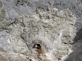 Ligne Maginot - BAISSE DE SCUVION 7 - (Abri) - Citerne (graffiti)