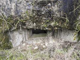 Ligne Maginot - BB1 - (Blockhaus pour canon) - La façade de flanquement vers l'Est.