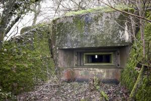 Ligne Maginot - BB2 - (Blockhaus pour canon) - Vue frontale du créneau AC