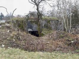 Ligne Maginot - BB27-B - VOIE FERREE - (Blockhaus pour canon) - La façade arrière.