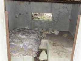 Ligne Maginot - BB27-B - VOIE FERREE - (Blockhaus pour canon) - L'intérieur du blockhaus.